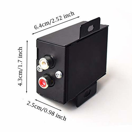 GetUSCart Car Audio Noise Isolator Filter Radio Noise Eliminator for