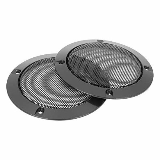 8 Inch Car Audio Speaker Cover Metal Mesh Subwoofer Grill Horn Guard - Black - View #9