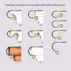 Picture of Haute Decor The Original MantleClip Stocking Holder- 4 Pack (Brushed Nickel)