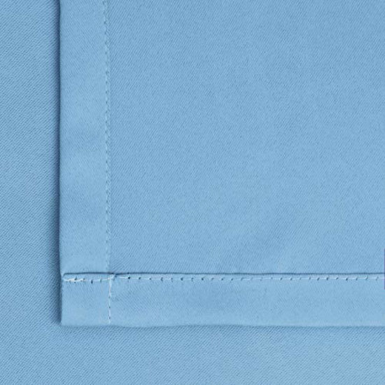 Picture of BGment Blackout Curtains - Grommet Thermal Insulated Room Darkening Bedroom and Living Room Curtain, Set of 2 Panels (42 x 63 Inch, Sky Blue)