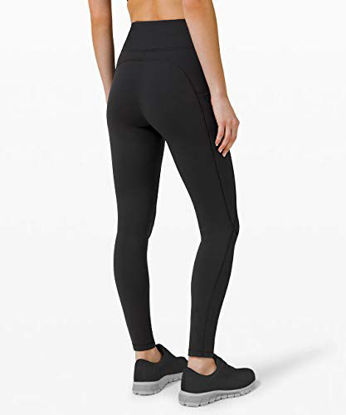 Picture of PHISOCKAT High Waist Yoga Pants with Pockets, Tummy Control 4 Way Stretch Women Yoga Leggings with 3 Pockets Black, Large