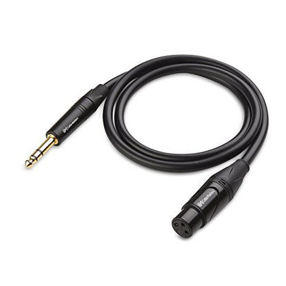 Picture of Cable Matters 6.35mm (1/4 Inch) TRS to XLR Cable (XLR to TRS Cable) Male to Female 3 Feet
