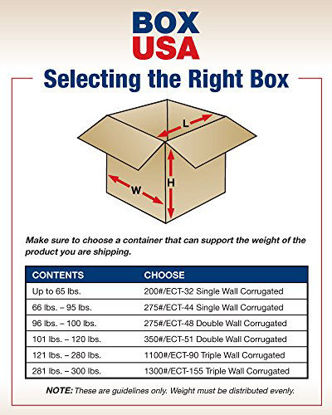 Picture of BOX USA B36246 Flat Corrugated Boxes, 36"L x 24"W x 6"H, Kraft (Pack of 10)
