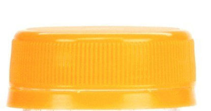 Picture of (12) 8 oz. Clear Food Grade Plastic Juice Bottles with Cap (12/Pack) (Orange)