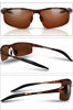 Picture of DUCO Mens Sports Polarized Sunglasses UV Protection Sunglasses for Men 8177s(Brown Frame Brown Lens)