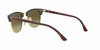 Picture of Ray-Ban unisex adult Rb 3016 Clubmaster Sunglasses, Shiny Red Havana/Copper Gradient Flash, 51 mm US