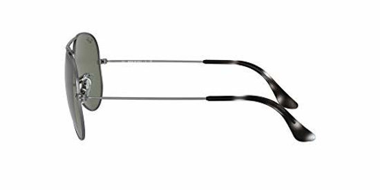 Picture of Ray-Ban Unisex-Adult RB3025 Classic Sunglasses, Sand Transparent Grey/Green, 58 mm