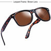 Picture of Joopin Polarized Sunglasses for Women Men, Retro Designer Sun Glasses (Glossy Black+Tortoise)