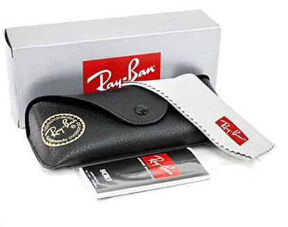 Picture of Ray-Ban RB4165 JUSTIN 622/6G 51M Rubber Black/Grey Mirror Silver Sunglasses For Men For Women