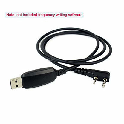 Picture of Retevis 2 Pin 2 Way Radio USB Programming Cable Lead for Retevis H-777 RT21 RT22 RT19 RT-5R Baofeng UV-5R BF-888S Arcshell AR-5 TYT Kenwood Walkie Talkies(1 Pack)