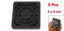 Picture of uxcell 5 Pcs Computer Desktop Dust Proof Plastic Washable 4cm Fan Shield Filter Black