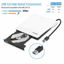 Picture of External CD DVD Drive, USB 3.0 Portable CD DVD +/-RW Drive Slim CD DVD ROM Rewriter Burner CD DVD Player for Laptop Desktop MacBook PC Windows Linux Mac Os (White)