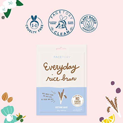 Picture of Everyday Rice Bran Soothing Mask With No Harsh Chemicals - Hydrating, Rejuvenating, and Clarifying (Pack of 10)