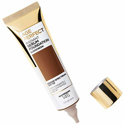 Picture of L'Oreal Paris Age Perfect Radiant Serum Foundation with SPF 50, Mahogany, 1 Ounce