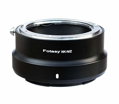 Picture of Fotasy Nikon F Mount Lens to Nikon Z Mount Adapter, Nikon FTZ Mount Adapter, Nikon F Z Adapter, Nikon Z Adapter F Mount, fits Nikon F Mount Lens & Nikon Z Mirrorless Camera Z5 Z50 Z6 Z7 Z6 II Z7 II
