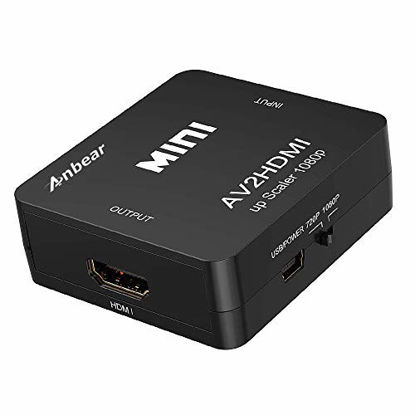 Picture of RCA to HDMI, Anbear 1080P RCA Composite CVBS AV to HDMI Video Audio Converter Adapter Supporting PAL/NTSC for PC Laptop Xbox PS4 PS3 TV STB VHS VCR Camera DVD
