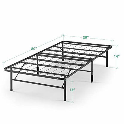 Picture of ZINUS SmartBase Zero Assembly Mattress Foundation / 14 Inch Metal Platform Bed Frame / No Box Spring Needed / Sturdy Steel Frame / Underbed Storage, Twin XL