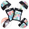 Picture of 100 Pieces Resealable Mylar Ziplock Food Storage Bags with Clear Window Coffee Beans Packaging Pouch for Food Self Sealing Storage Supplies (Black, 3.1 x 5.1 Inch)
