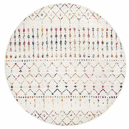 Picture of nuLOOM Moroccan Blythe Area Rug, 4' x 6' Oval, Light Multi