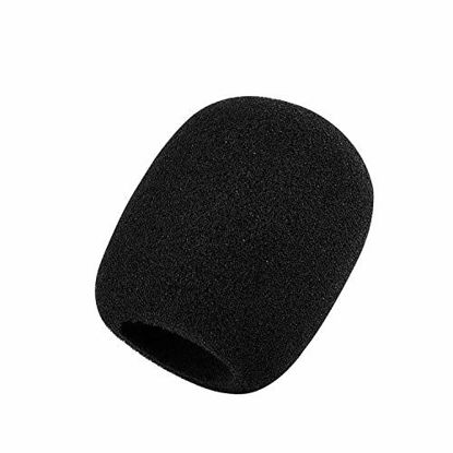Picture of Mudder Large Foam Mic Windscreen for MXL, Audio Technica, and Other Large Microphones, Black