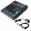 Picture of Pyle Professional Audio Mixer Sound Board Console System Interface 4 Channel Digital USB Bluetooth MP3 Computer Input 48V Phantom Power Stereo DJ Studio Streaming FX 16-Bit DSP processor-PMXU43BT