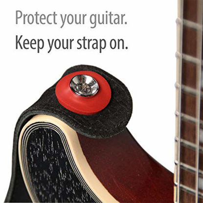 Picture of Guitar Savers Premium Strap Locks (2 Pair) - Red