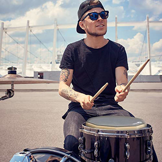 GetUSCart Double Sided Drum Pad 12 inches Silent Drum Practice Pad