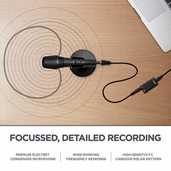 Marantz Pro M4U For Podcast Projects USB Condenser Microphone with Audio Interface Streaming and Recording Instruments Mic Cable and Desk Stand