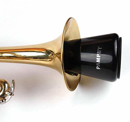 Picture of Pampet Lightweight Practice Trumpet Mute SilencerTrumpet Straight Mute (Black)
