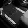 Picture of FH Group F14408GRAYBLACK Universal Fit Carpet Floor Mat (with Faux Leather for Cars, Coupes, Small SUVs)