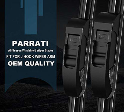 Picture of OEM QUALITY 28" + 15" PARRATI Premium All-Season Windshield Wiper Blades (Set of 2)