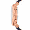 Picture of Fossil Men's Grant Quartz Leather Chronograph Watch, Color: Rose Gold, Blue (Model: FS4835IE)