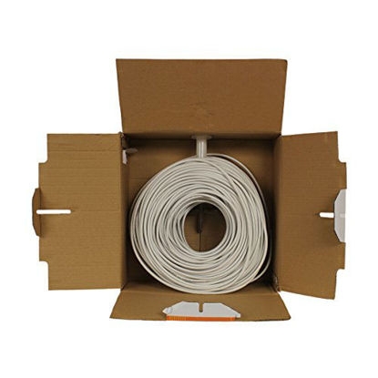 Picture of NavePoint 500ft in Wall Audio Speaker Cable Wire CL2 16/2 AWG Gauge 2 Conductor Bulk White