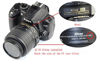 Picture of ChromLives 58mm Lens Cap with Lens Cap Leash Hole Bundle Compatible with Nikon Canon DSLR Cameras (58mm)- 4 Pack