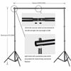 Picture of HYJ-INC Photography Photo Video Studio Background Stand Support Kit with 3 Muslin Backdrop Kits (White/Black/Chromakey Green Screen Kit),1050W 5500K Daylight Umbrella Lighting Kit with Carry Bag
