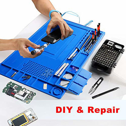 Picture of Precision Screwdriver Set Phone Repair Kit, 130 in 1 DIY Repair Tools Kit with Anti-Static Mat ESD Wristband, Screw Driver Kit for Electronics/Phone/Pad/Laptop/Eyeglass/Xbox/PS4/Camera (Black)