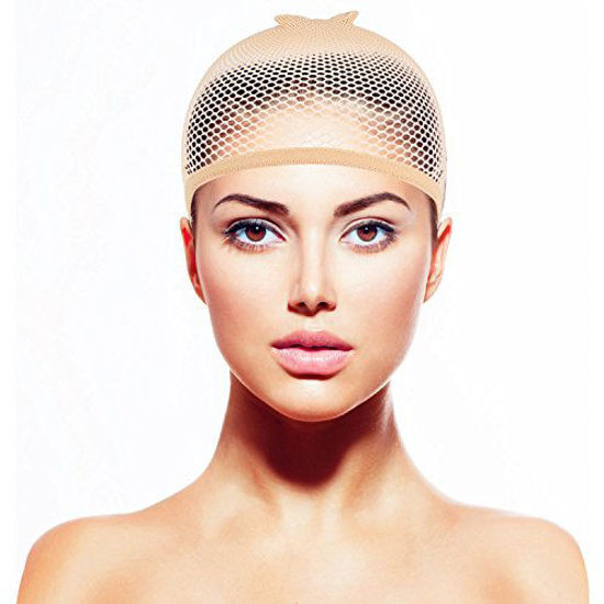Picture of eBoot 3 Pack Wig Caps (Neutral Beige, Light Brown and Beige Mesh)