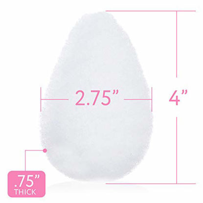 Picture of 10 Pack Facial Sponge For Daily Deep Cleansing And Regular Exfoliating - Regular Buff Puff Style Exfoliating Pads Perfect Puf For Removing Dead Skin, Dirt & Makeup - Normal to Oily - Made In The USA