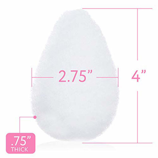 Picture of 10 Pack Facial Sponge For Daily Deep Cleansing And Regular Exfoliating - Regular Buff Puff Style Exfoliating Pads Perfect Puf For Removing Dead Skin, Dirt & Makeup - Normal to Oily - Made In The USA