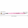 Picture of Ivy-L Premium 2 Way French Gel Acrylic Nail Art Kolinsky Brush with Dotting Tool for Professional Manicure Cuticle Clean up Nail Art Design (Size # 6, Pink Marble)