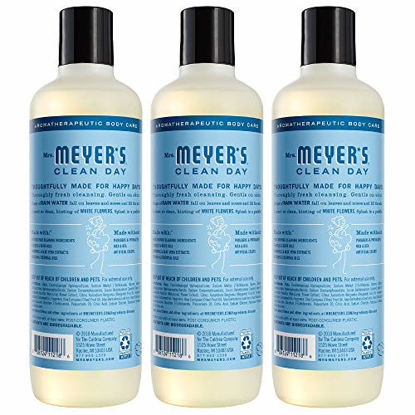 Picture of Mrs. Meyer's Clean Day Moisturizing Body Wash, Cruelty Free and Biodegradable Formula, Rain Water Scent, 16 oz- Pack of 3