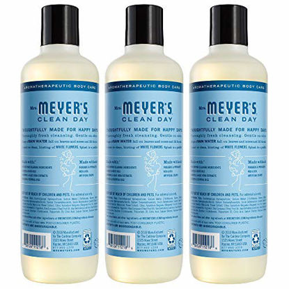 Picture of Mrs. Meyer's Clean Day Moisturizing Body Wash, Cruelty Free and Biodegradable Formula, Rain Water Scent, 16 oz- Pack of 3