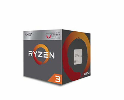Picture of AMD Ryzen 3 2200G Processor with Radeon Vega 8 Graphics - YD2200C5FBBOX