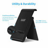 Picture of Adjustable Tablet Stand HolderSAIJI Portable Foldable Desktop Stand Compatible for iPad Pro 2020iPad Air MiniNintendo SwitchiPhone 11 Pro Max SESamsung Galaxy and Kindle Fire Tablets- Black