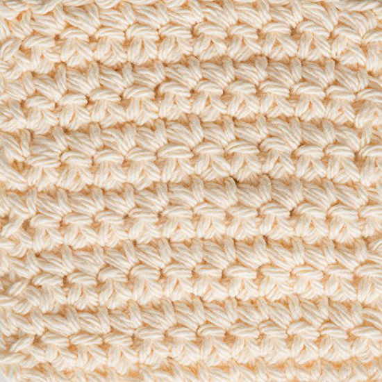 Picture of Lily Sugar 'N Cream Super Size Solid Yarn, 4oz, Gauge 4 Medium, 100% Cotton - Cream - Machine Wash & Dry