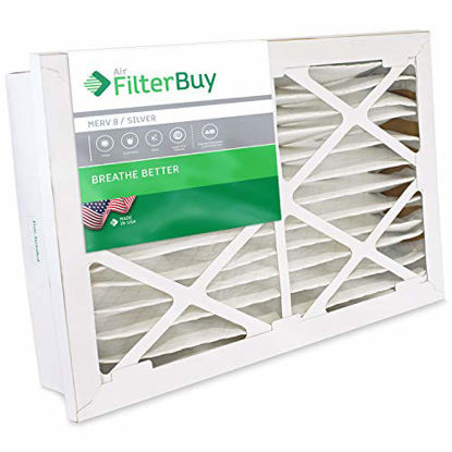 Picture of FilterBuy 20x30x5 Grille Honeywell FC40R1029, FC35A1068 Compatible Pleated AC Furnace Air Filters (MERV 8, AFB Silver). 2 Pack.