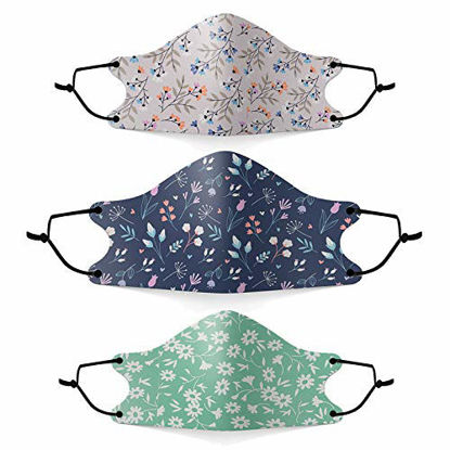 Picture of 9 Pack Face Mask-Cloth Face Mask with Reusable Washable Adjustable Ear Loops