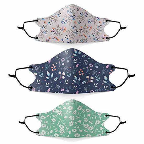 Picture of 9 Pack Face Mask-Cloth Face Mask with Reusable Washable Adjustable Ear Loops