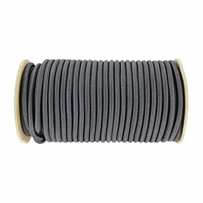 Picture of SGT KNOTS Marine Grade Shock Cord - 500% Stretch, Dacron Polyester Bungee for DIY Projects, Tie Downs, Commercial Uses (3/8", 50ft, Pink)