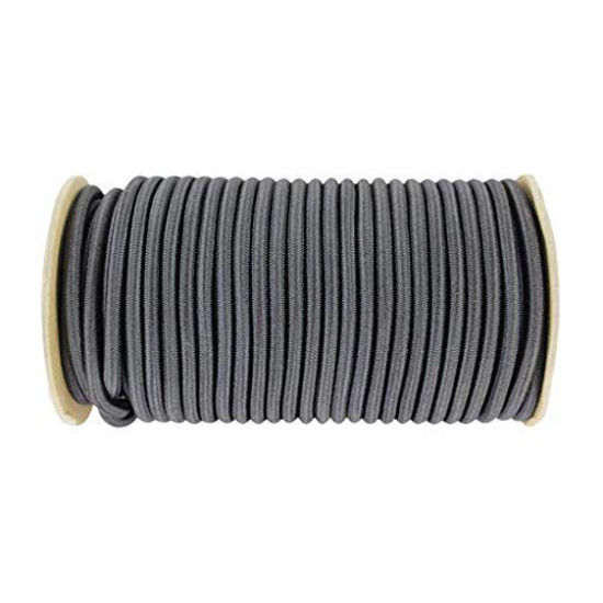 Picture of SGT KNOTS Marine Grade Shock Cord - 500% Stretch, Dacron Polyester Bungee for DIY Projects, Tie Downs, Commercial Uses (3/8", 50ft, Pink)